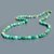 Collier long turquoise cube brut