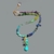 collier pendentif pierres bleues multi -5