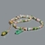 Collier tourmaline brute pastèque fluorite verte-2