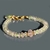 Bracelet quartz rose tourmaline verte