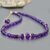 collier perle en Améthyste africaine-1