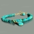 Bracelet Turquoise pendentif or 14K