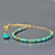 Choker turquoise or-4