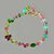 bracelet multi pierres rose verte