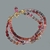 bracelet 3 rangs spinelle rose parme-4