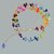 collier multi gouttes 7 chakras