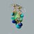 boucle d'oreille clou or turquoise lapis amazonite péridot chrysoprase-6