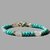 Bracelet turquoise Arizona et opales blanches en or 14K-1