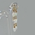 boucles oreilles pendante opale pierre de lune ARC-4