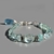 bracelet AIgue marine naturelle argent bali 925