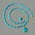 Collier turquoise boules pendentif