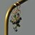 boucles d'oreilles opale noires anneau créole