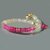 bracelet saphir rose et blanc