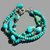 bracelet turquoise argent 3 rangs-9