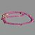 Collier saphir rose gouttes facettes-3