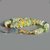 Bracelet préhnite naturelle et fluorite naturelle or 14K-4