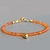 Bracelet fin en saphirs Padparadscha orange-3