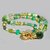 Collier fermoir anneau mousqueton pierres vertes(2)