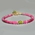 bracelet saphir rose peridot