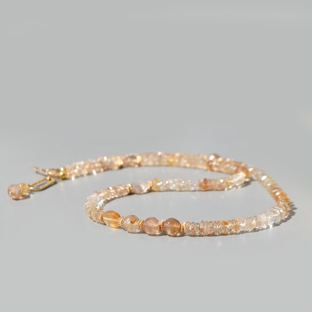 collier topaze brune impériale or-1