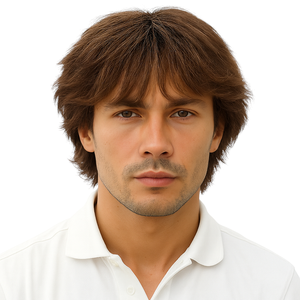 Perruques homme cheveux naturels courts DANY authentique