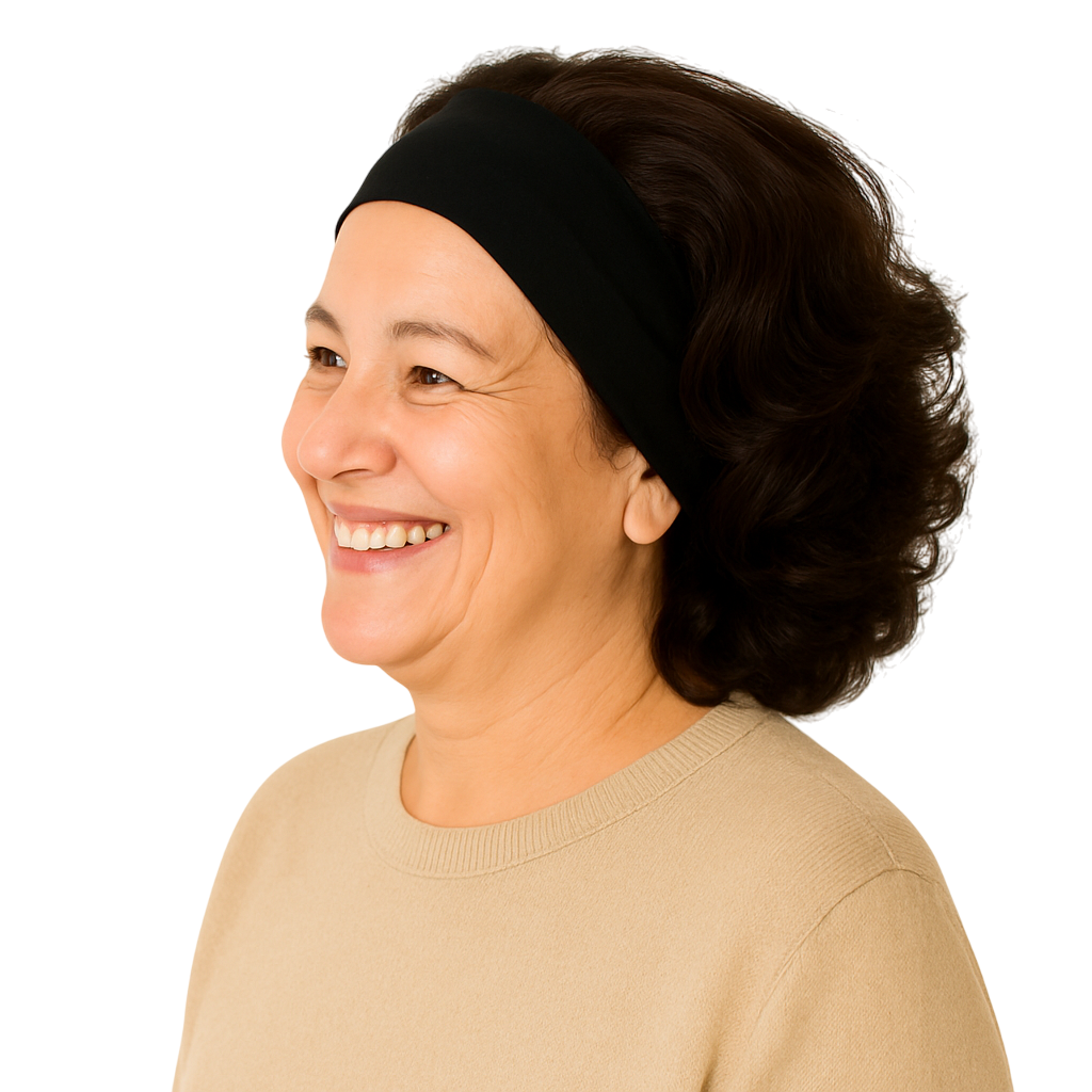 Perruques bandeau femme cheveux courts bouclés ANA