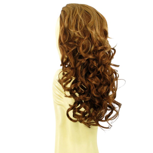 Demi-perruque Synthétique Blonde Clair Cuivré - 40 Cm - Bonnet Moyen - Neuf Avec étiquette