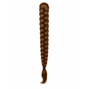 Tresse brune sur fond blanc