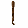 Tresse brune sur fond blanc (2)