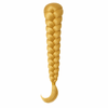 Tresse blonde sur fond blanc