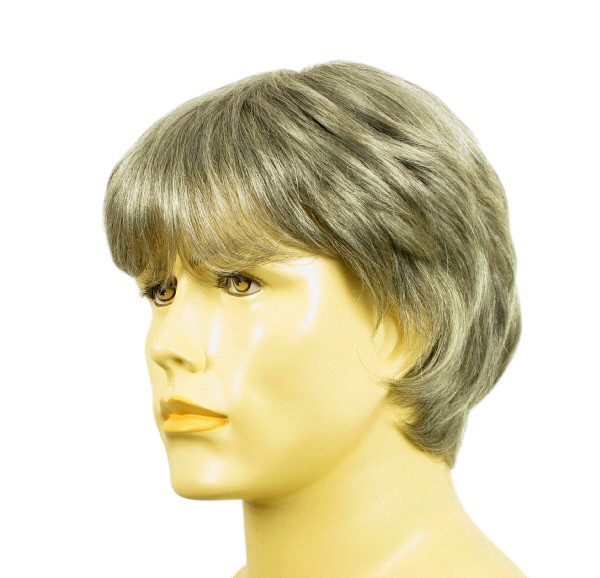 Perruque Homme Cheveux Naturels Châtain Clair Ref THIERRY 8 – Coupe Courte Et Raie Libre