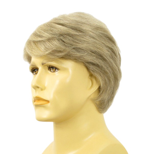Perruque Homme 100% Cheveux Naturels Châtain Clair - Taille Moyenne - Style Olivier 8 - Neuf Avec étiquettes