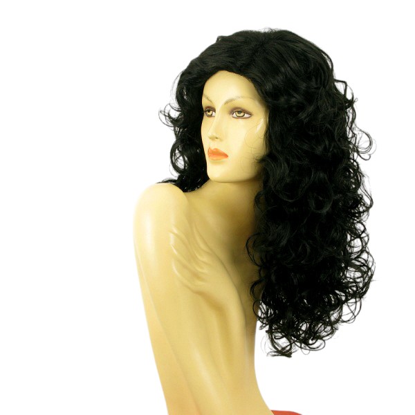 Perruque Longue Blonde Dorée Adelaide 24B – Synthétique Bouclée, Bonnet Moyen, Raie Libre