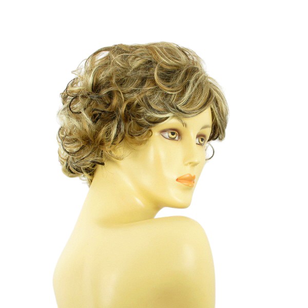 Perruque Femme Courte Bouclée Châtain Cuivré Intense MATHILDE 322 - Synthétique, Neuf Avec étiquettes