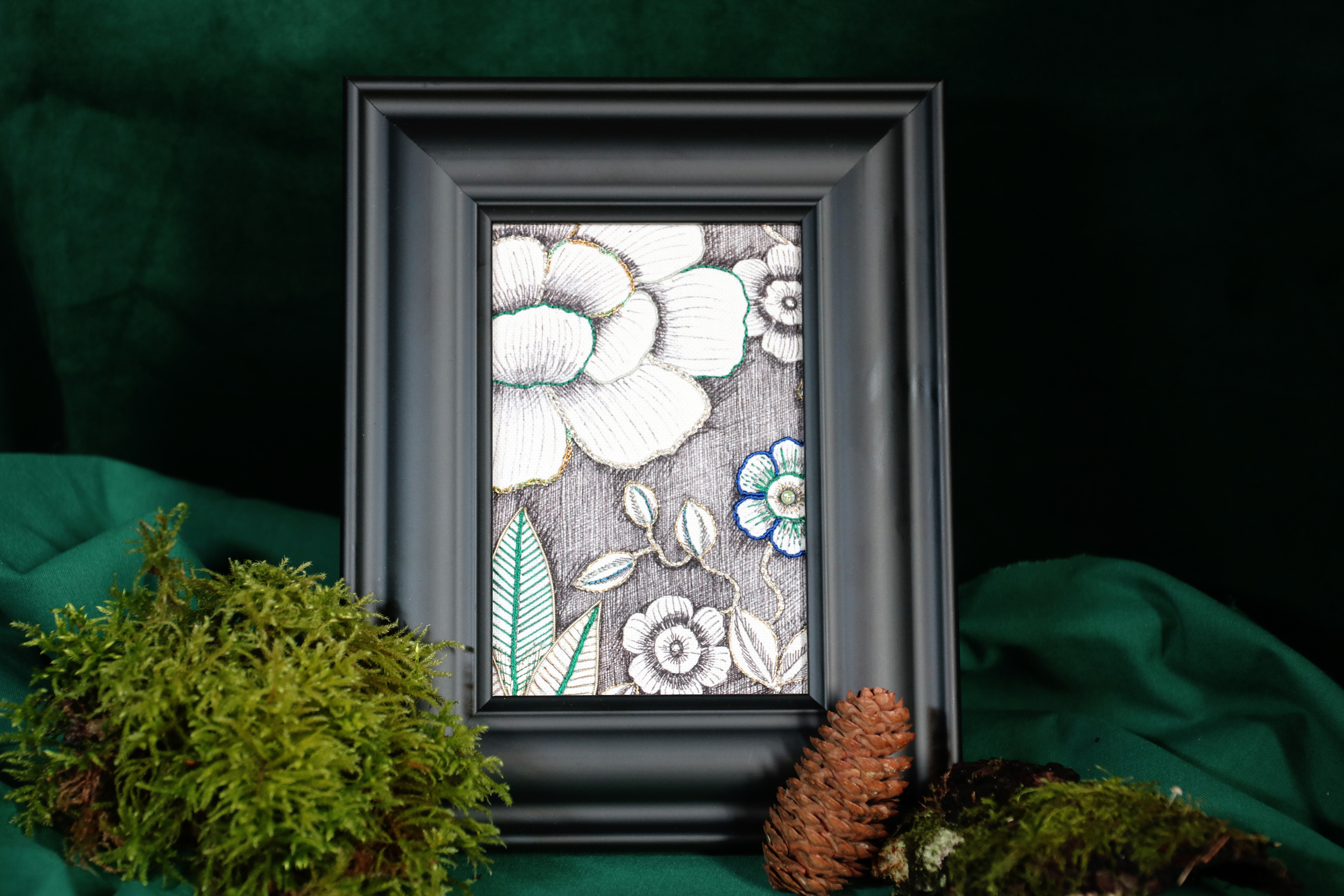 cadre_brodé_fleurs_sauvages