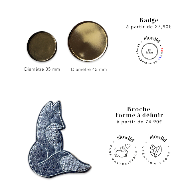 bagde broche