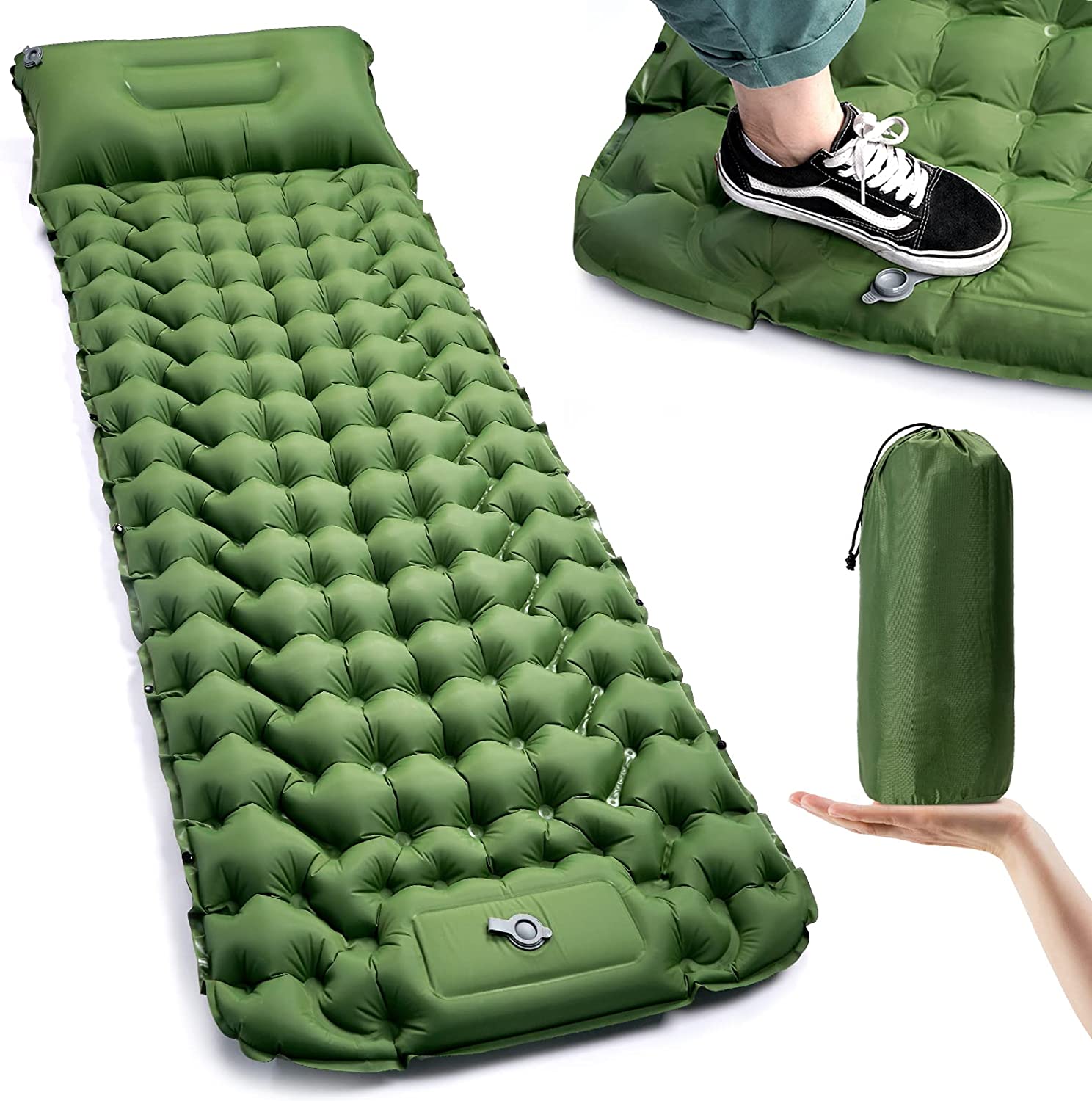 Matelas de survie Kuubee : Léger, durable et autogonflant