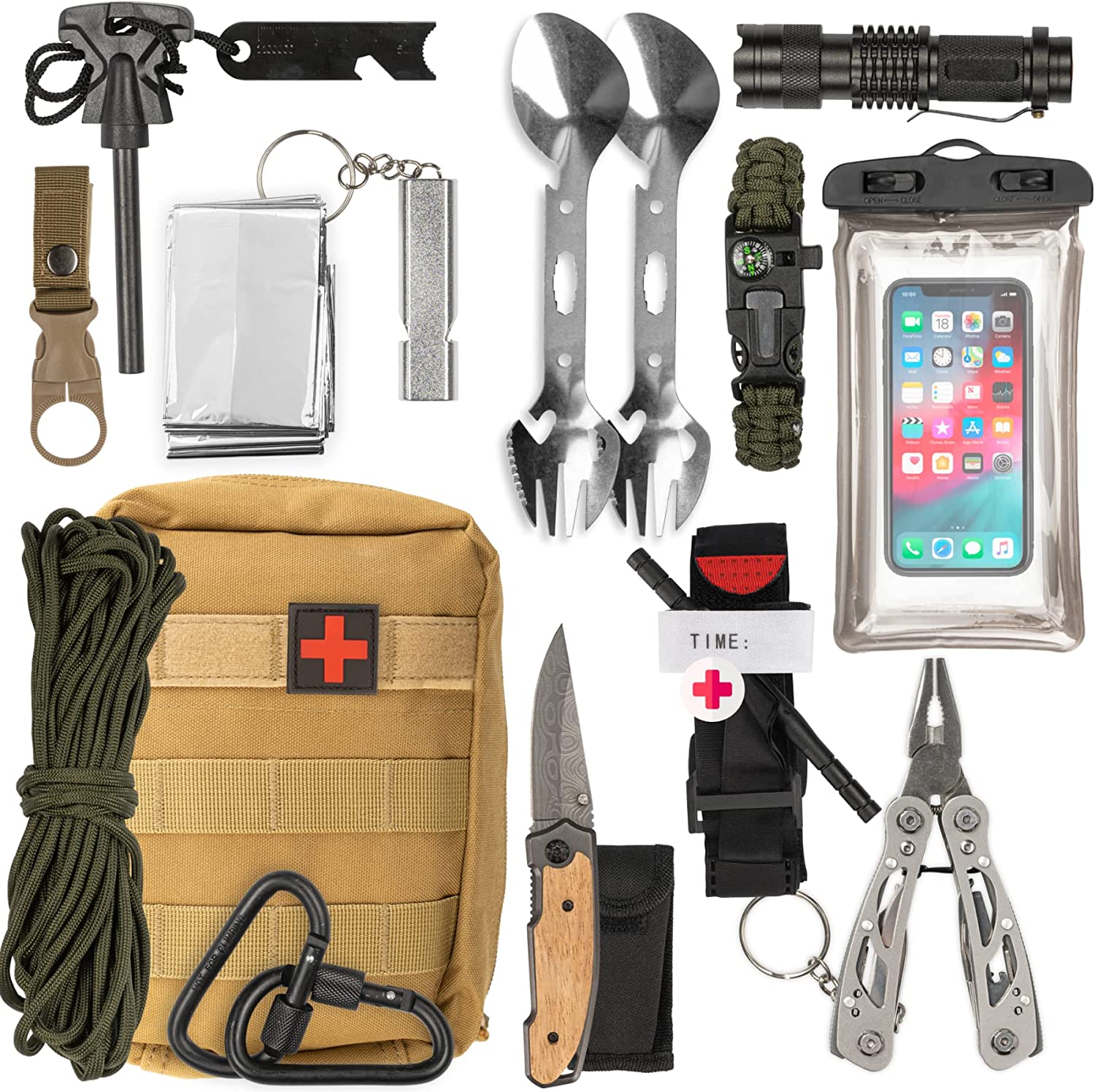 Kit de Survie Militaire 15-en-1 - TINALAND