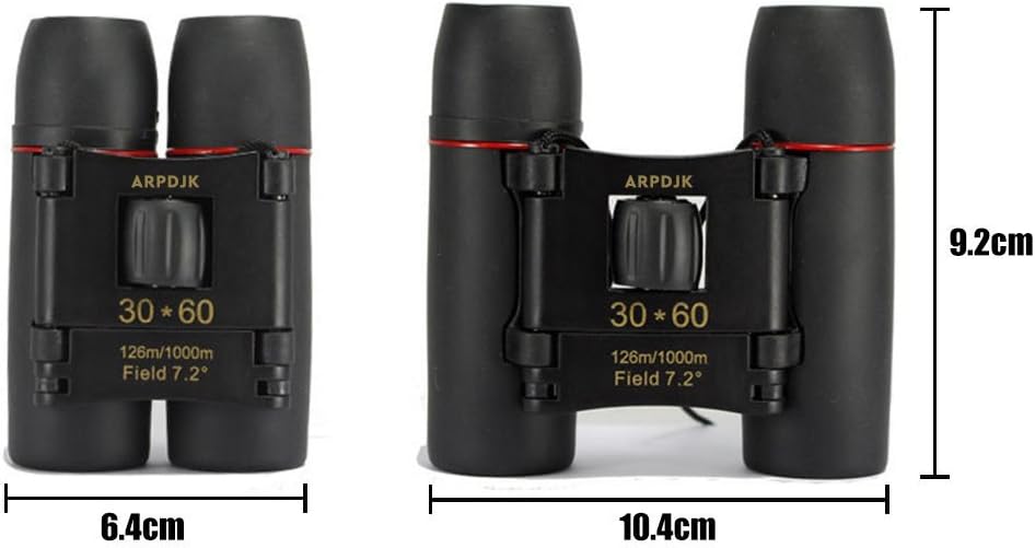 Jumelles Pliantes Compactes 30x60 - Puissant Télescope de Poche