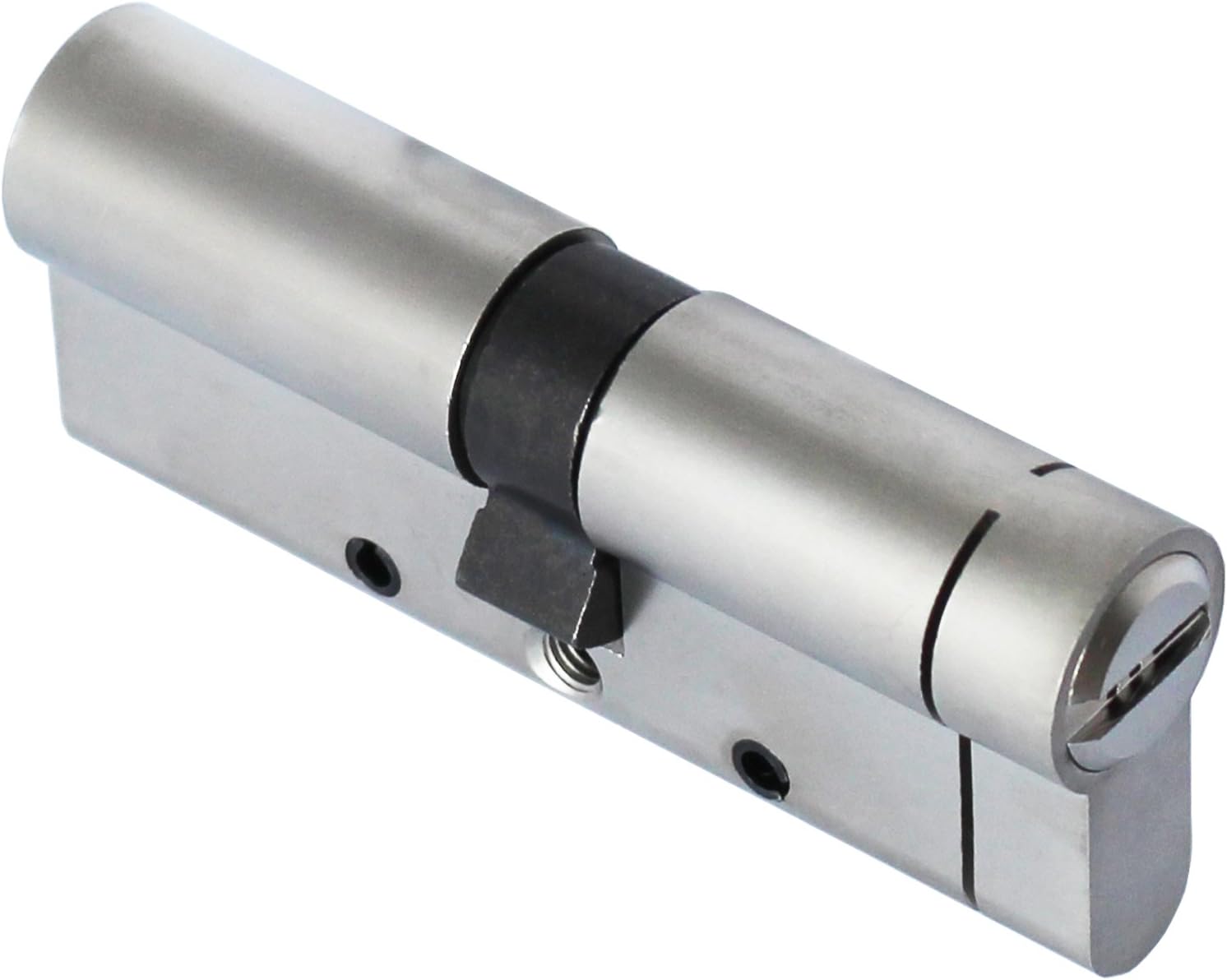 Sepox Cylindre de serrure antivol en cuivre de haute qualité, clés à noyau de cuivre, en laiton, Cylindre Euro – Verrous anti-claquement avec 5 clés 80 mm