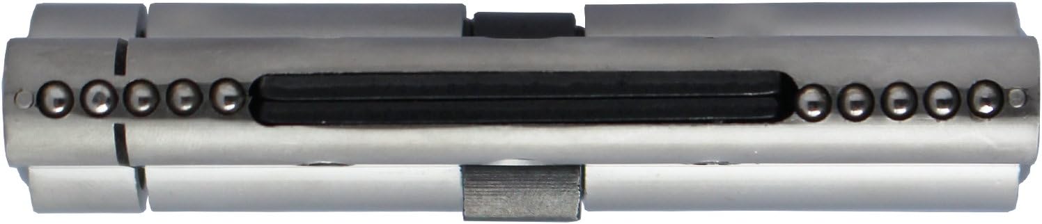 Sepox Cylindre de serrure antivol en cuivre de haute qualité, clés à noyau de cuivre, en laiton, Cylindre Euro – Verrous anti-claquement avec 5 clés 80 mm