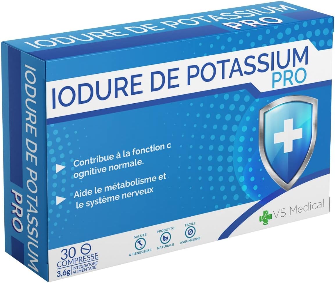 Comprimés complémentaires d'Ioduro de Potassium Rayonnements