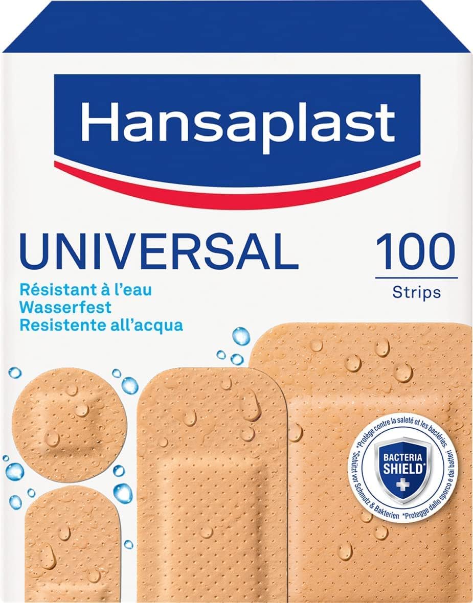 Hansaplast 100 Pansements Universels - Résistants à leau et à la poussière