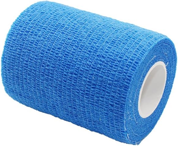 Bande de Sport Cohésive Bleue - Lot de 6 rouleaux de 7,5 cm