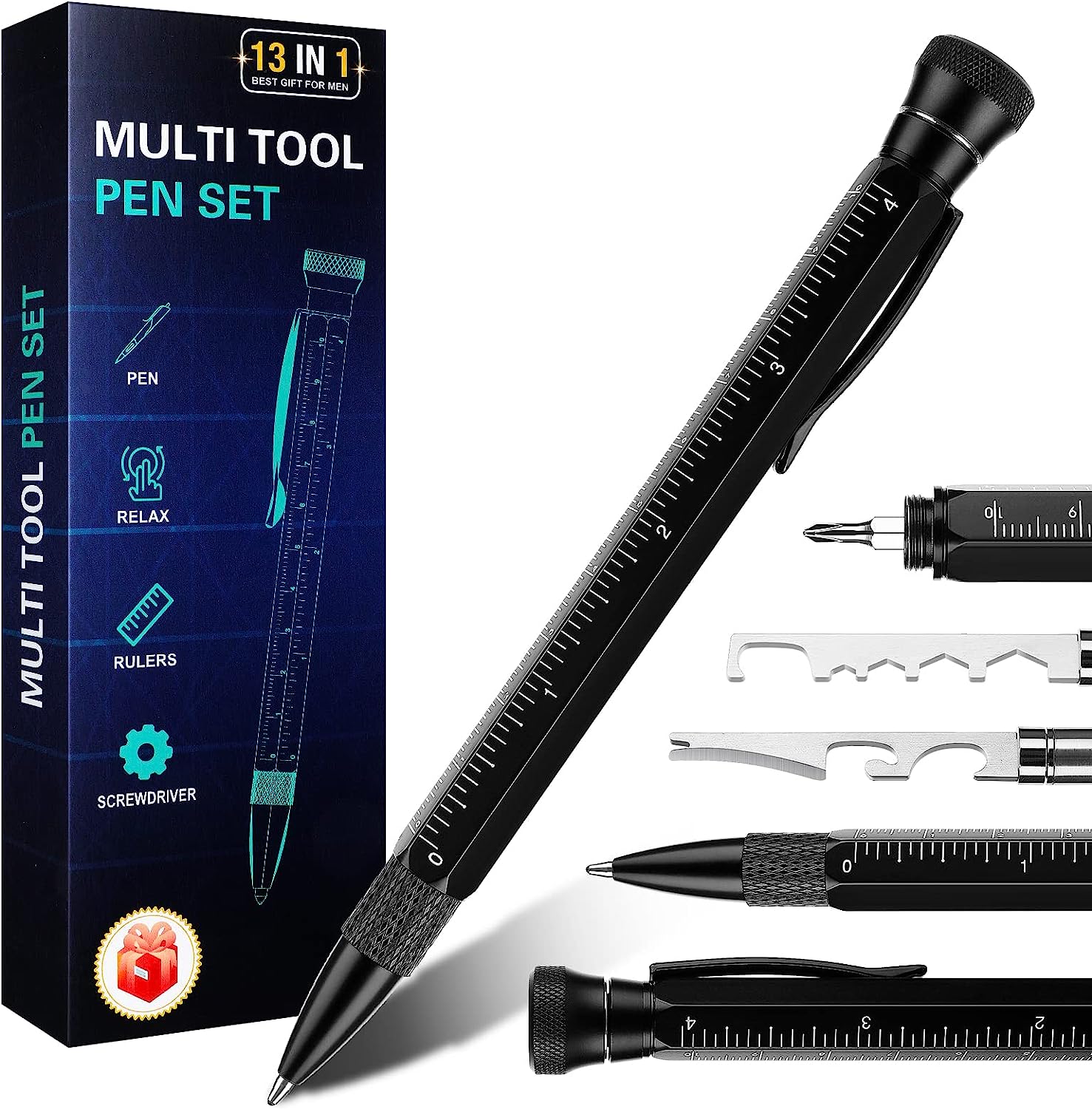 Stylo Multifonction 13 en 1 pour Homme