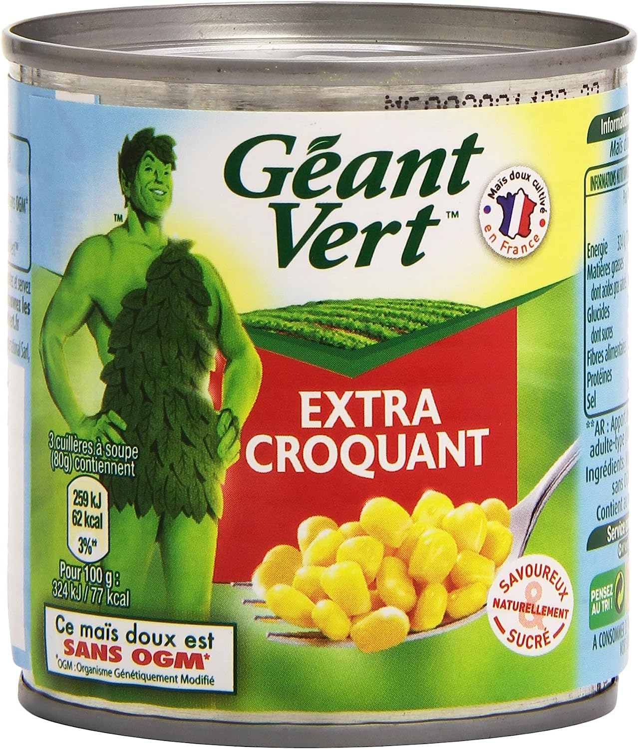 Maïs Ultra Croquant Géant Vert en pack de 3 x 150 g