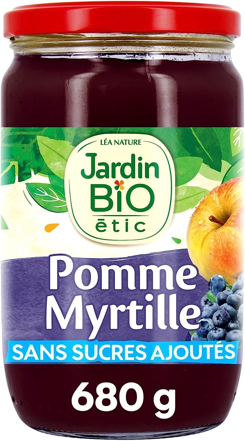 Compote bio Pomme Myrtille - 680 g