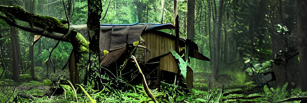 cabane dans la foret
