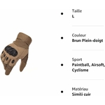 Gants Tactiques pour Hommes - Sport, Outdoor, Survie