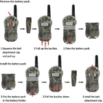 QNIGLO Q168Plus : Talkie Walkie Camouflage, Portée 2-6 km